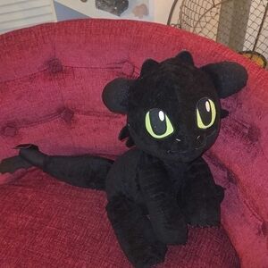 Build-A-Bear Midnight Black Plush Dragon
